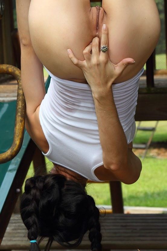 Girl fingering her asshole — 52