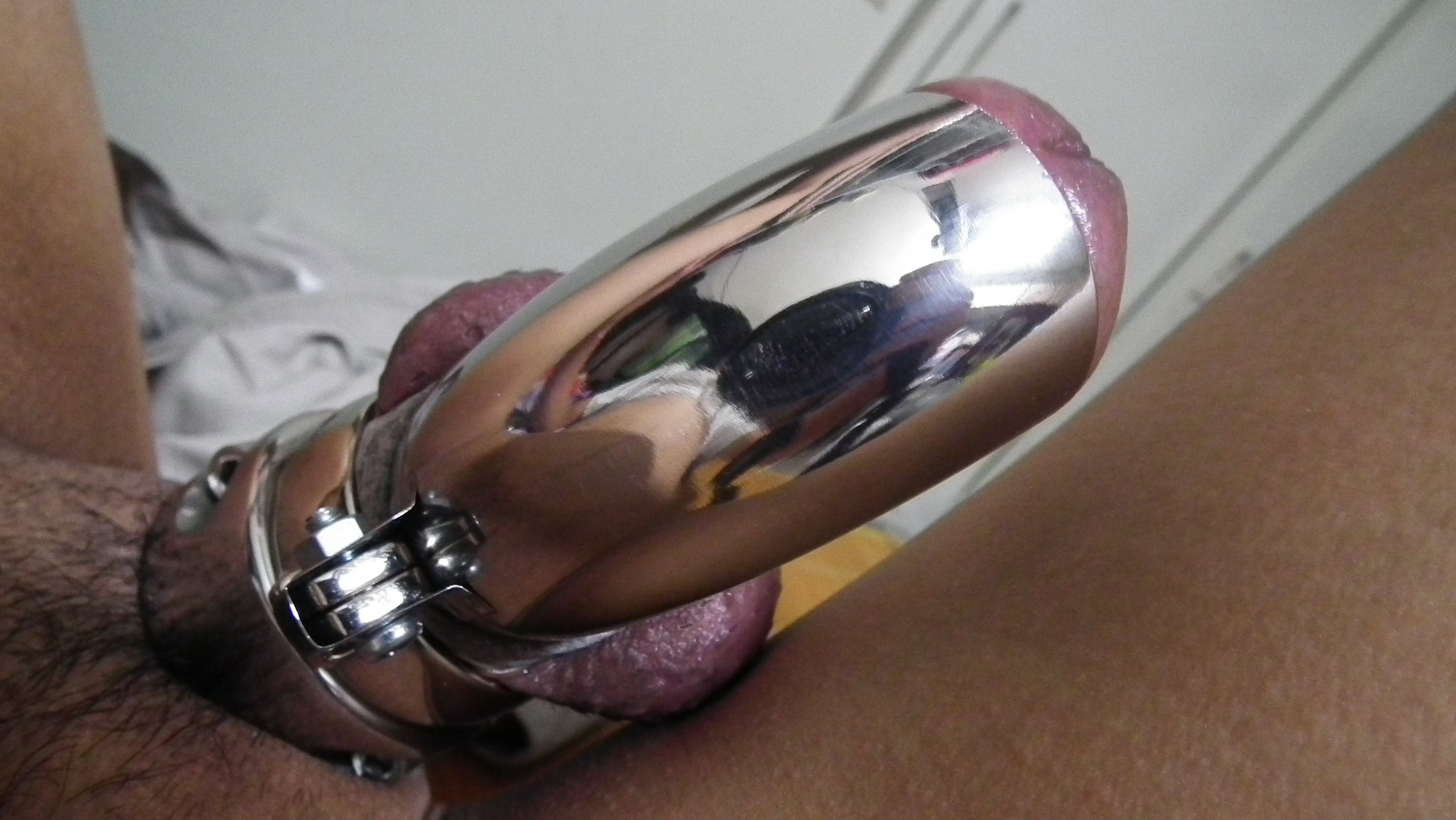 Plastic and metal chastity belt — 9