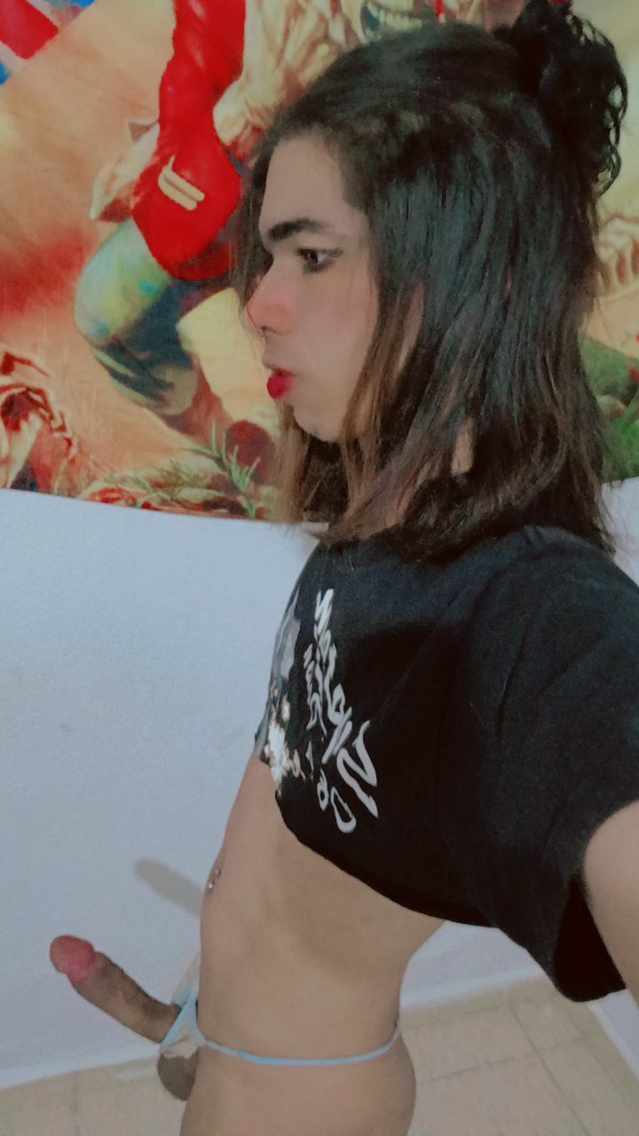 Novinha viadinha mulher trans safada de cueca — 6