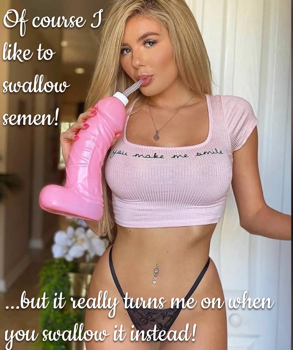 Cum fetish captions — 19