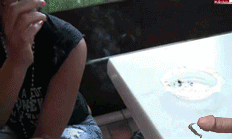 #10 GIFS Smoking Fetish Women Cigarettes!!! — 33