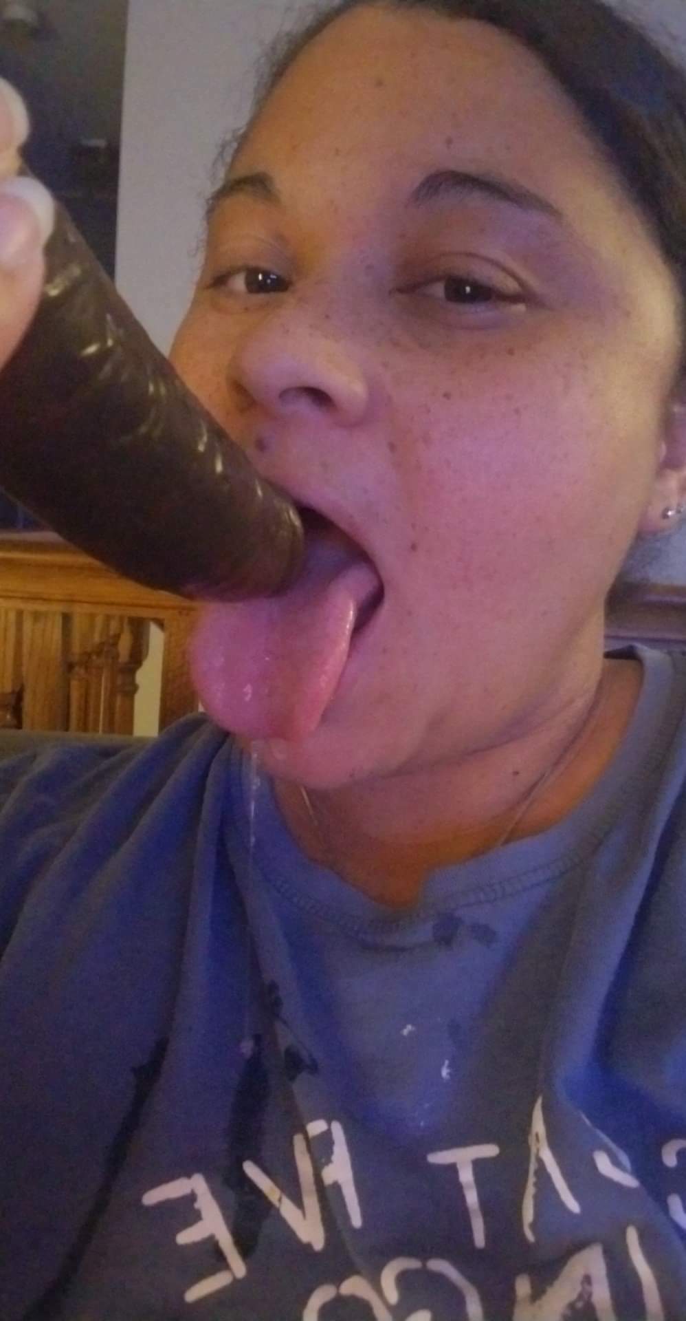 Cum all over my freckles and my tongue daddy! — 24