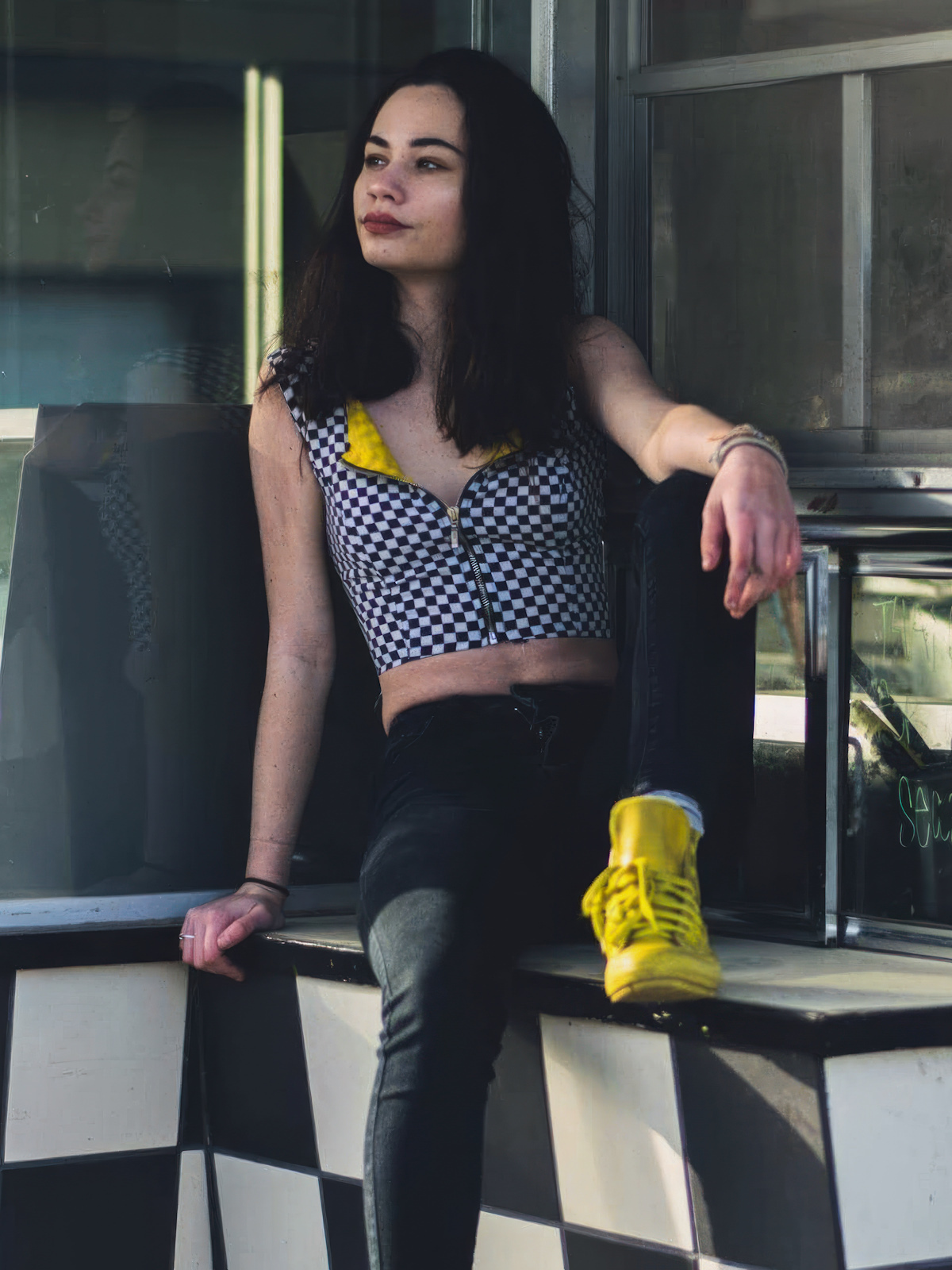 petite native american girl bella is a cute punk — 54