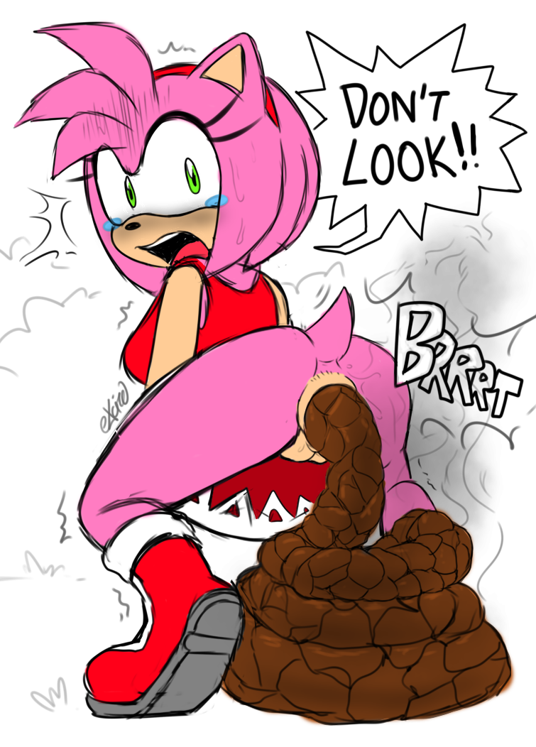 Amy Rose Farting and Pooping — 9