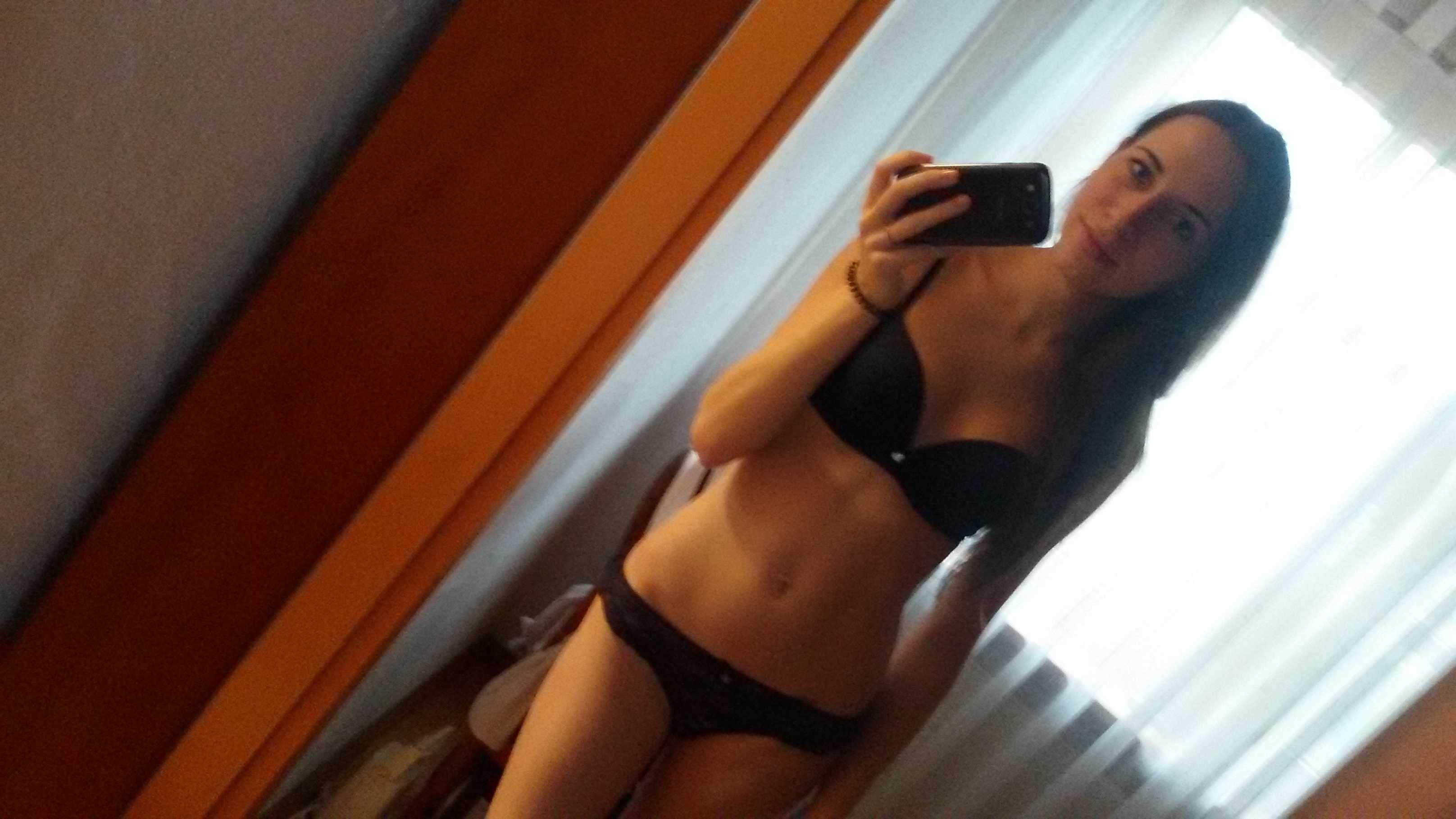 German teacher Malin posing — 7